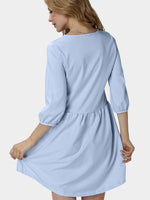 NEW FEELING Womens Blue Casual Dresses