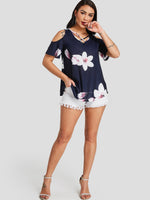 NEW FEELING Womens Navy T-Shirts