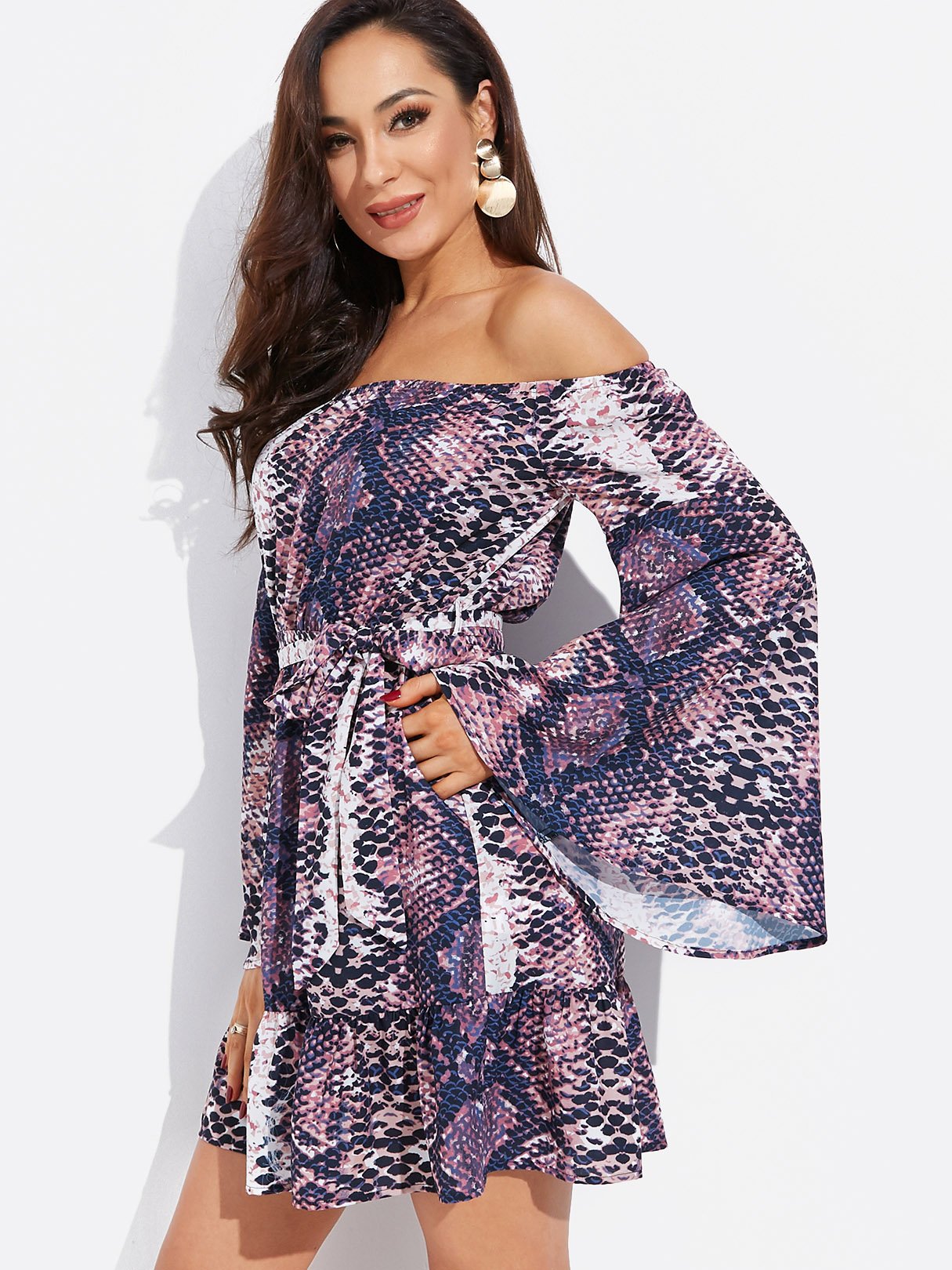 ODM Ladies Long Sleeve Mini Dress