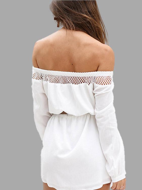 NEW FEELING Womens White Sexy Dresses