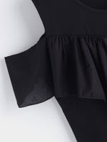 OEM Ladies Black Plus Size Tops