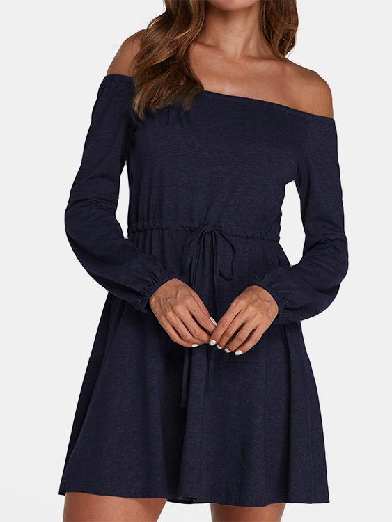 OEM Ladies Navy Mini Dresses