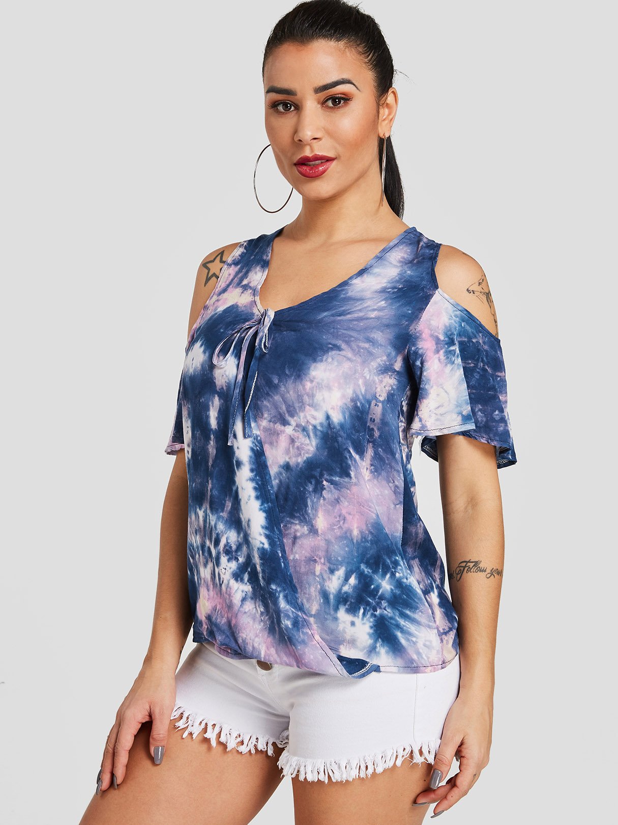 OEM Ladies Blue T-Shirts