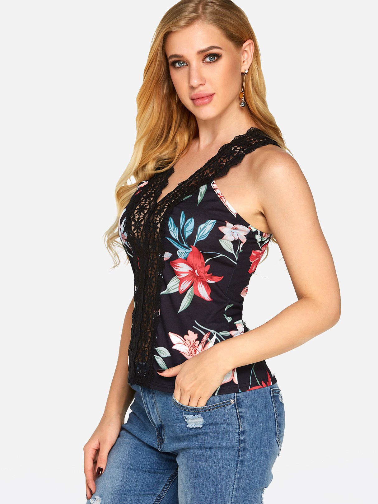 OEM Ladies Floral Camis