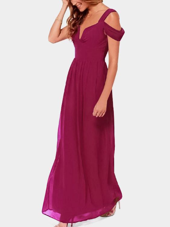 OEM Ladies Burgundy Sexy Dresses