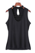 NEW FEELING Womens Black Camis