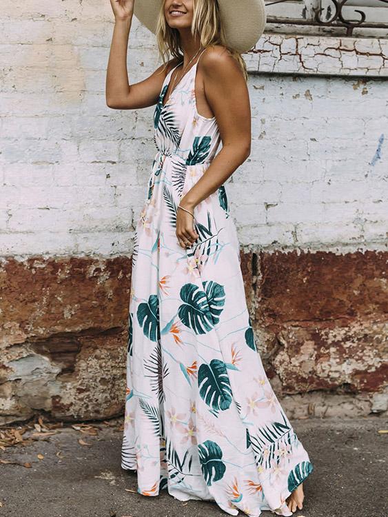 OEM Ladies White Maxi Dresses