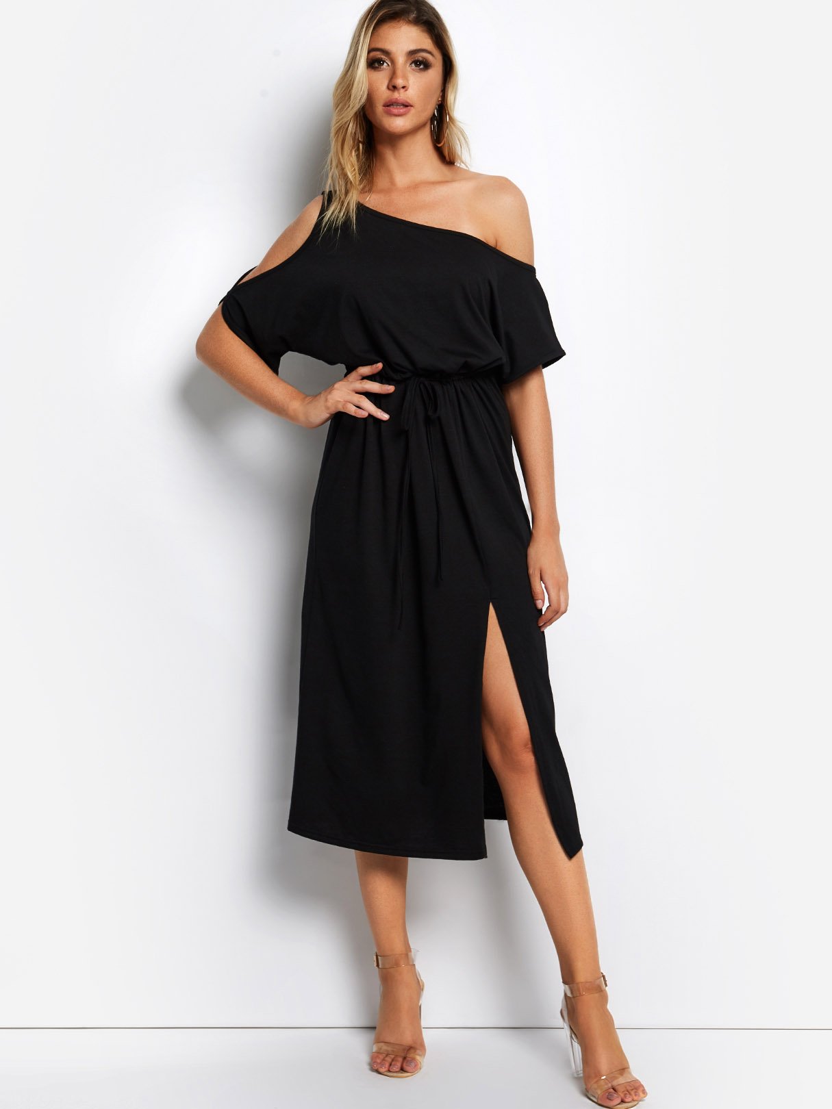 OEM ODM Ladies Dark Blue Sexy Dresses