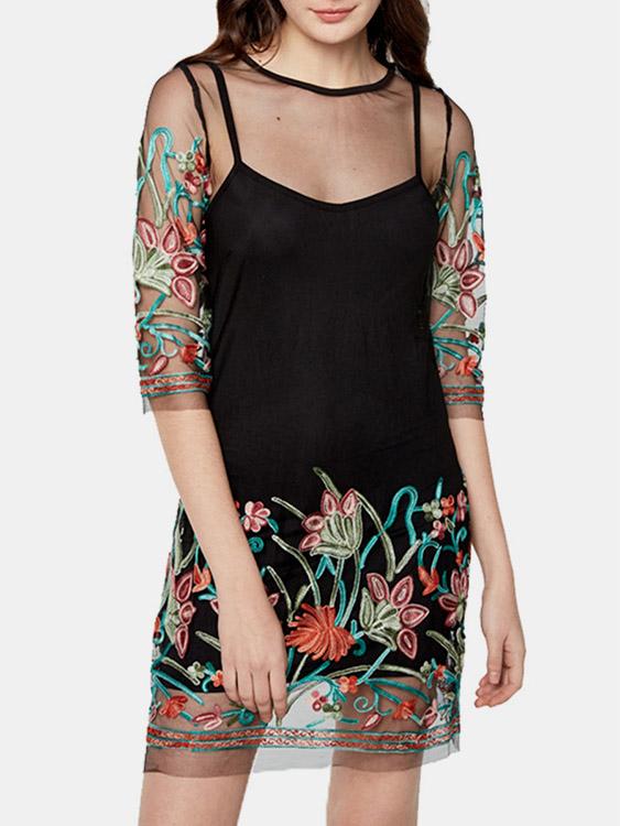 ODM Ladies 3/4 Sleeve Dresses