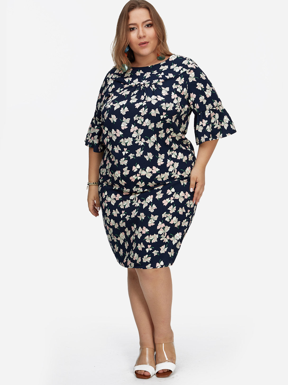 OEM ODM Womens Half Sleeve Plus Size Dresses