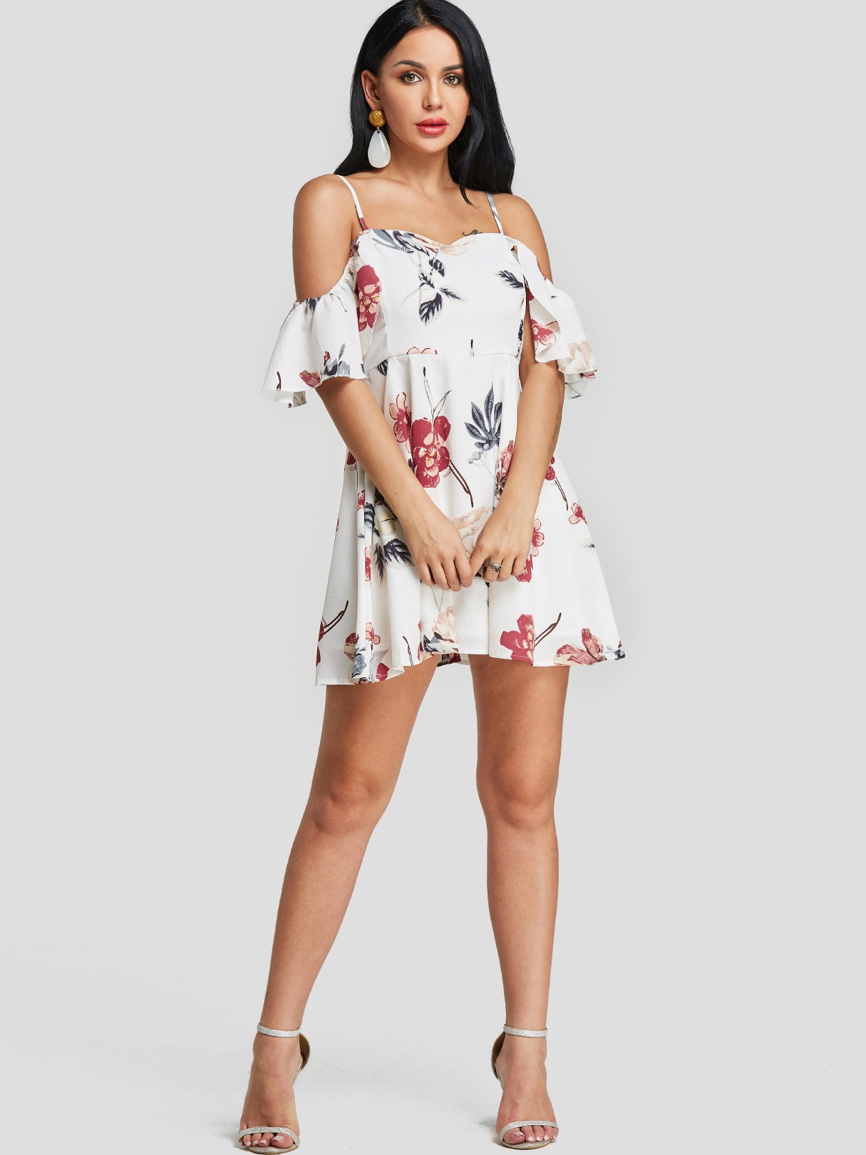 NEW FEELING Womens Floral Mini Dresses