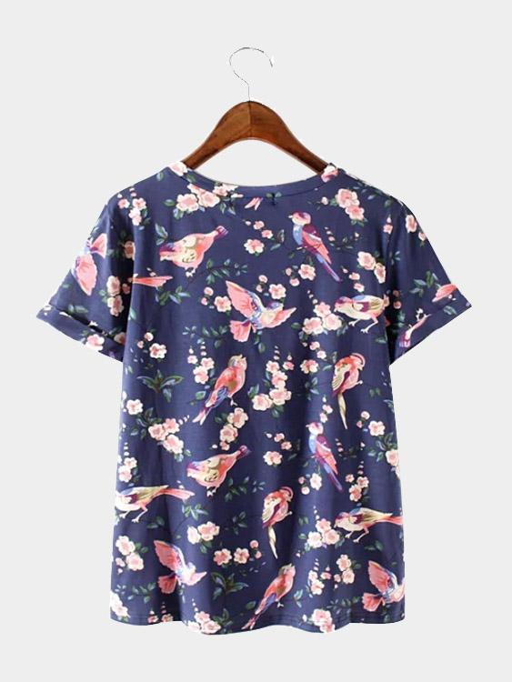 NEW FEELING Womens Navy T-Shirts