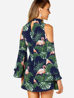 NEW FEELING Womens Navy Floral Dresses