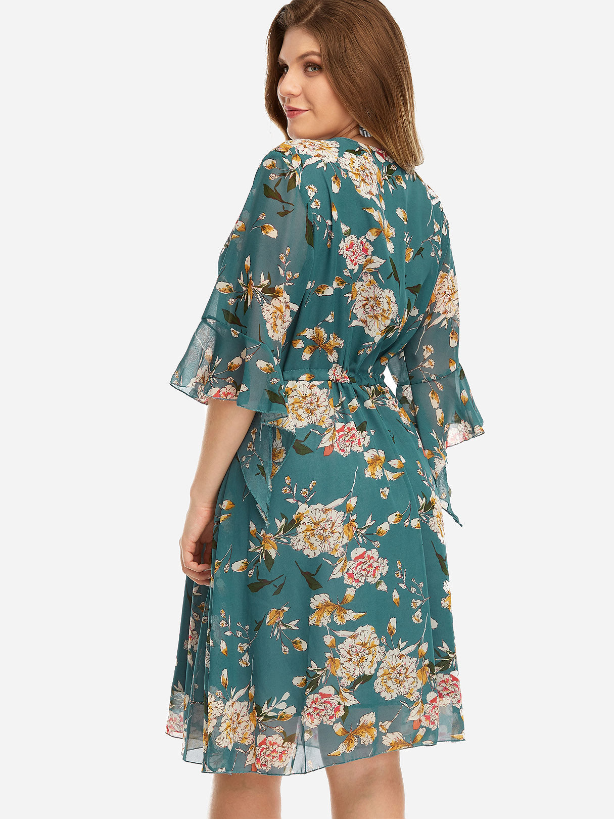 Custom Women's Plus Size Dresses With Sleeves