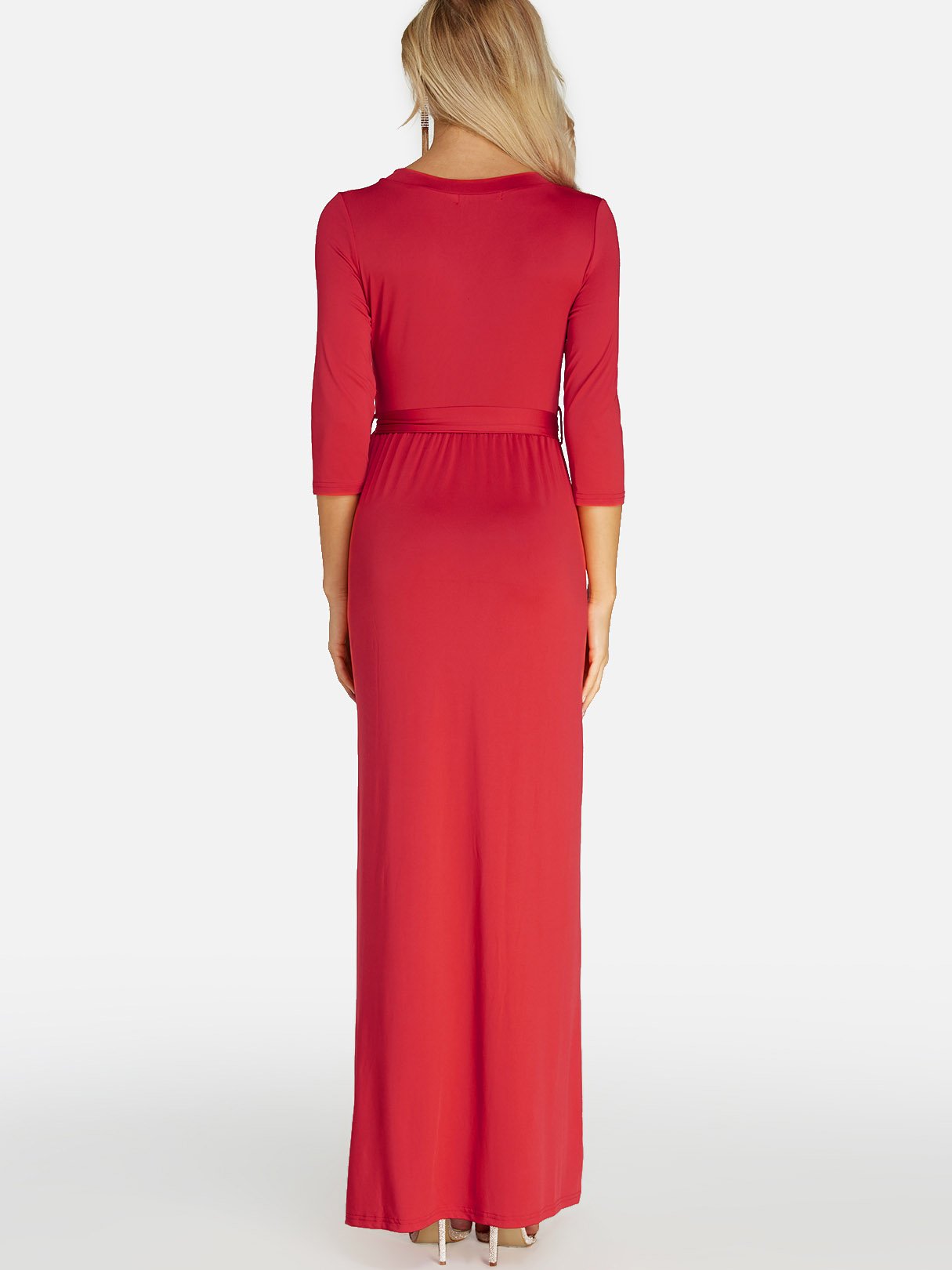 NEW FEELING Womens Red Maxi Dresses