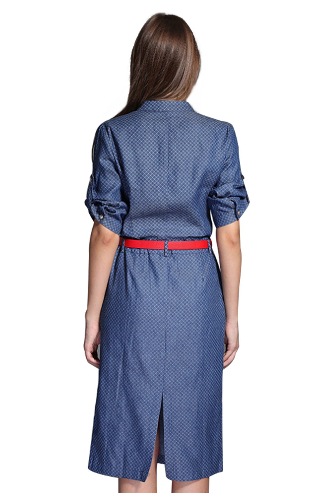 NEW FEELING Womens Blue Shirt Dresses