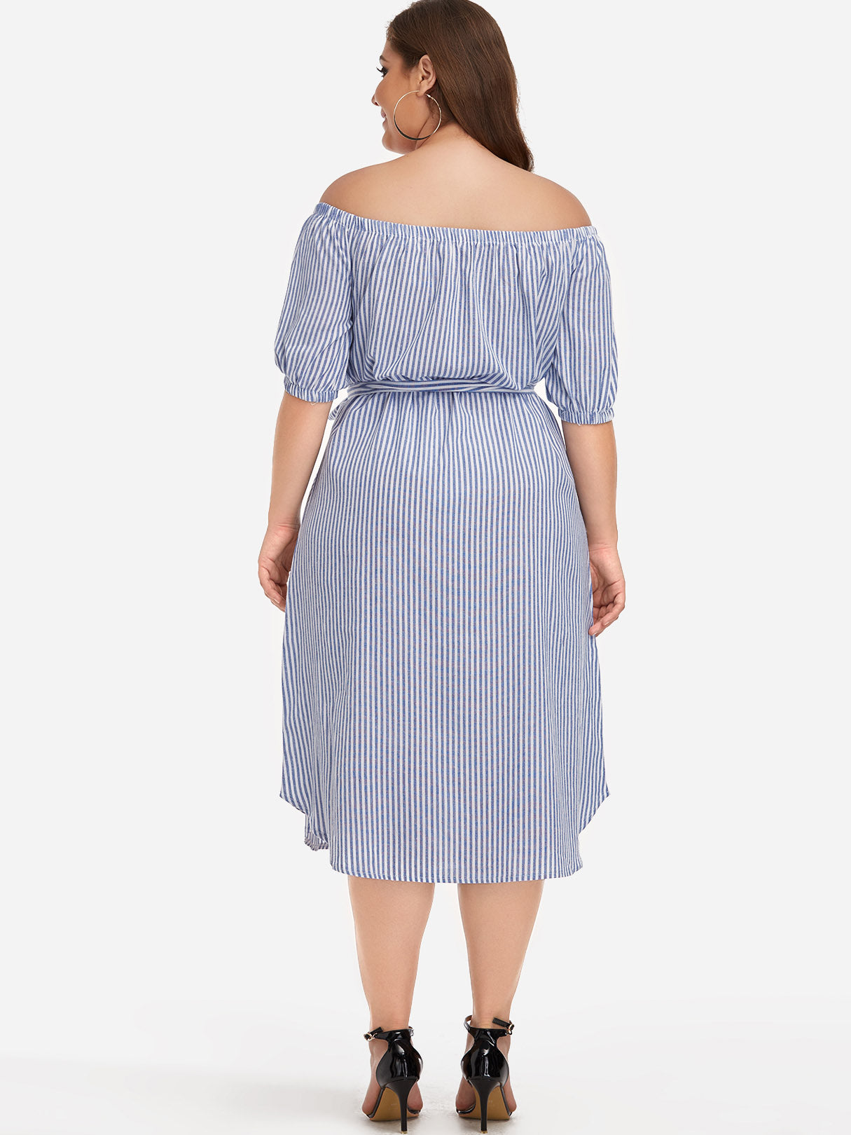 NEW FEELING Womens Blue Plus Size Dresses