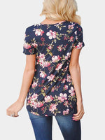 NEW FEELING Womens Floral T-Shirts