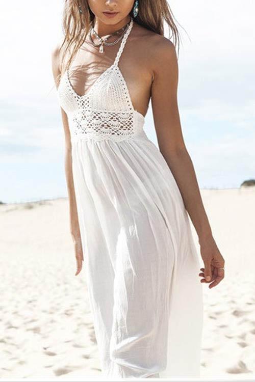 OEM Ladies White Casual Dresses