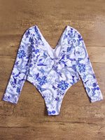 NEW FEELING Womens Blue One-Pieces