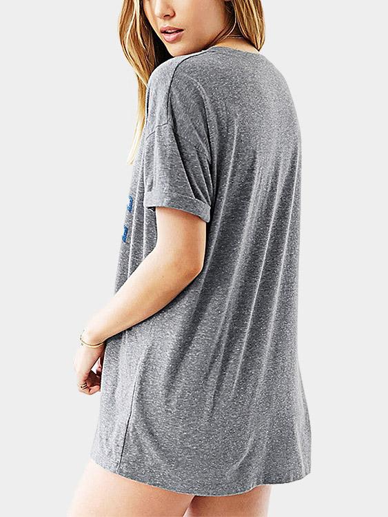 NEW FEELING Womens Grey T-Shirts