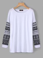 NEW FEELING Womens White T-Shirts