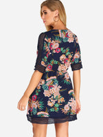 NEW FEELING Womens Navy Mini Dresses