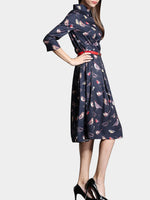 NEW FEELING Womens Royal Shirt Dresses