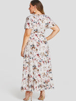 ODM Ladies Short Sleeve Plus Size Dress