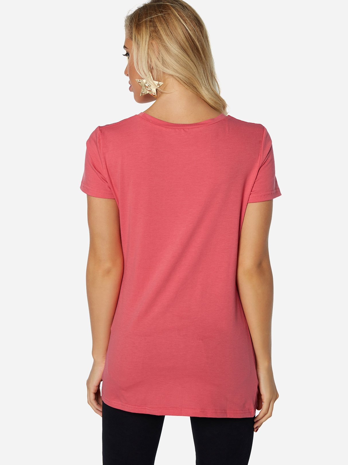 NEW FEELING Womens Rose T-Shirts