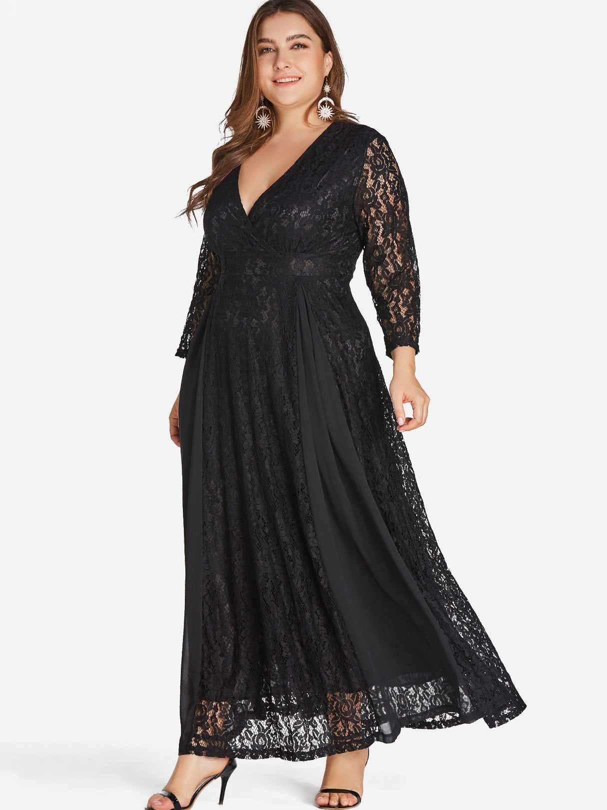 OEM Ladies Black Plus Size Dresses