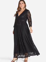 OEM Ladies Black Plus Size Dresses