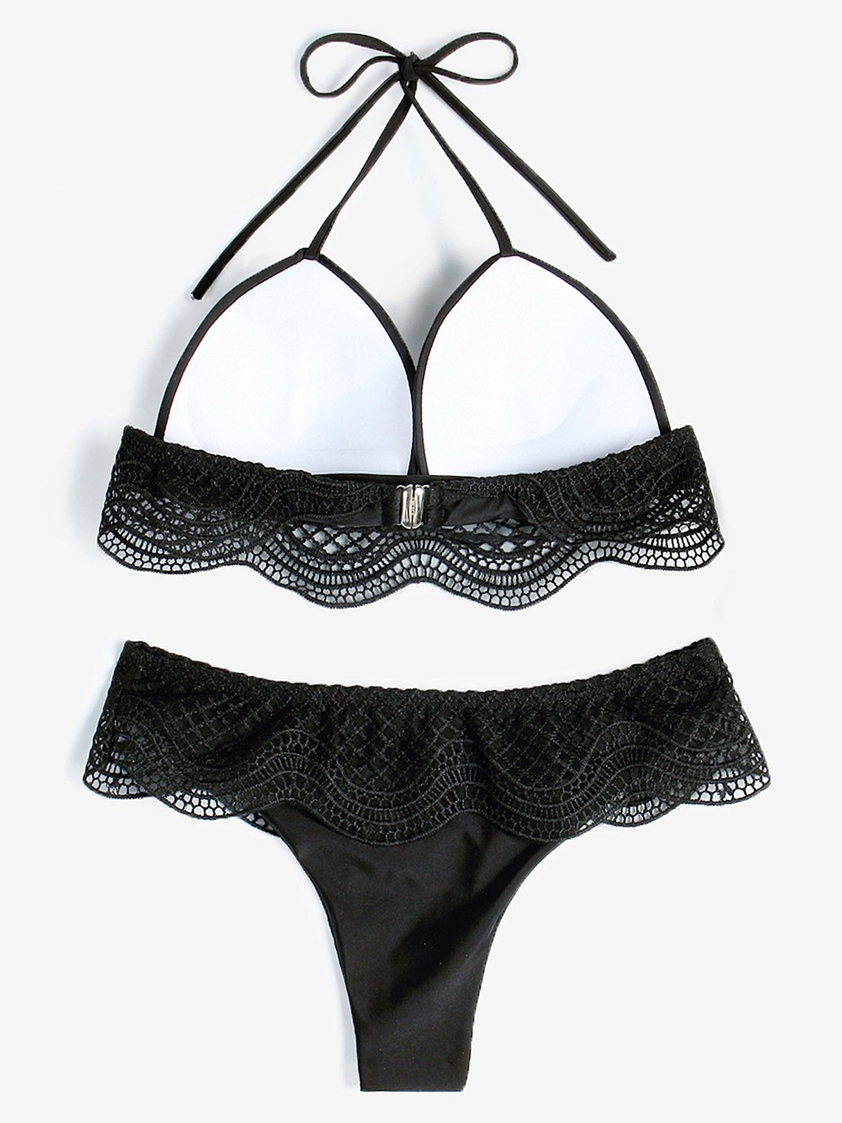 NEW FEELING Womens Black Bikinis