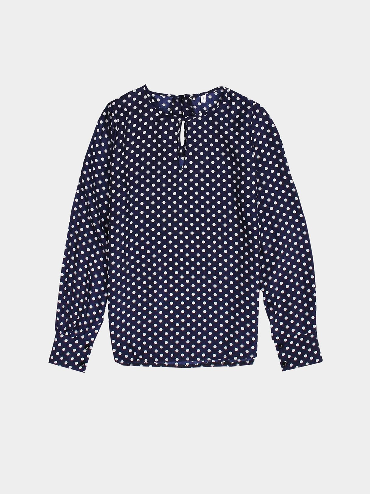NEW FEELING Womens Dark Blue Blouses