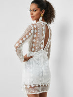 NEW FEELING Womens White Casual Dresses