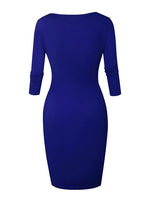 Custom Womens 3/4 Sleeve Mini Dress