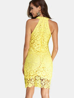 NEW FEELING Womens Yellow Mini Dresses