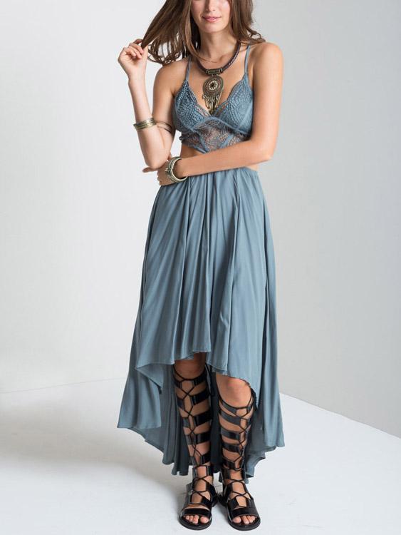ODM Ladies Sleeveless Maxi Dress