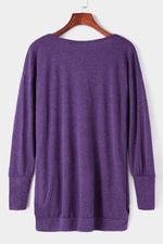 OEM Ladies Purple Shirt Dresses