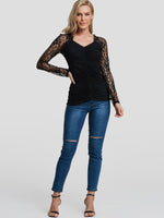 NEW FEELING Womens Black T-Shirts