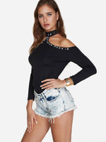 OEM Ladies Black T-Shirts