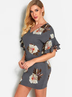 ODM Ladies Short Sleeve Mini Dress