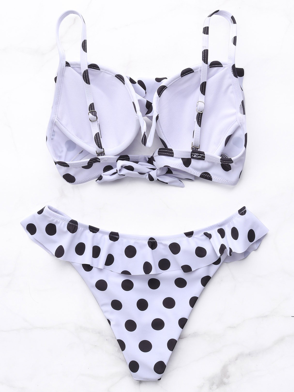 NEW FEELING Womens White Bikinis