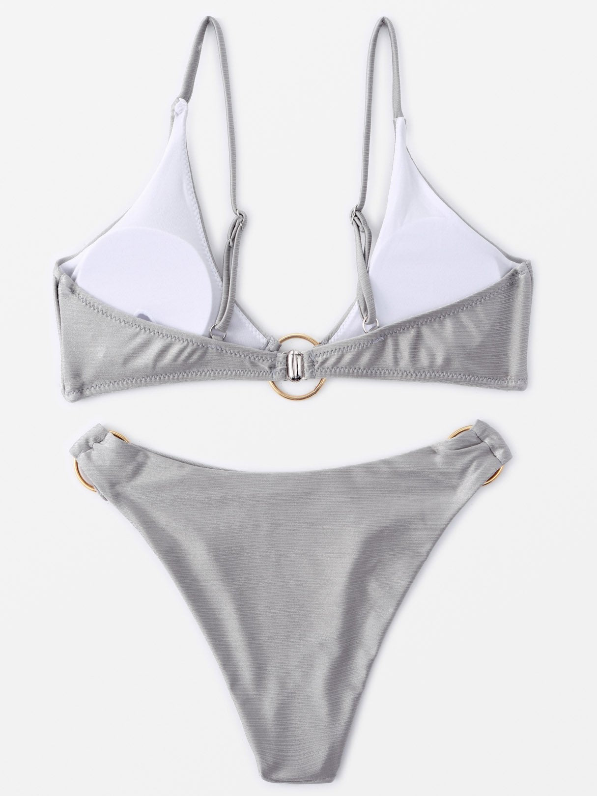 NEW FEELING Womens Silver Bikinis