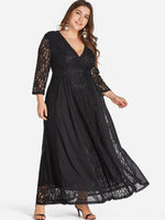 ODM Ladies Long Sleeve Plus Size Dress