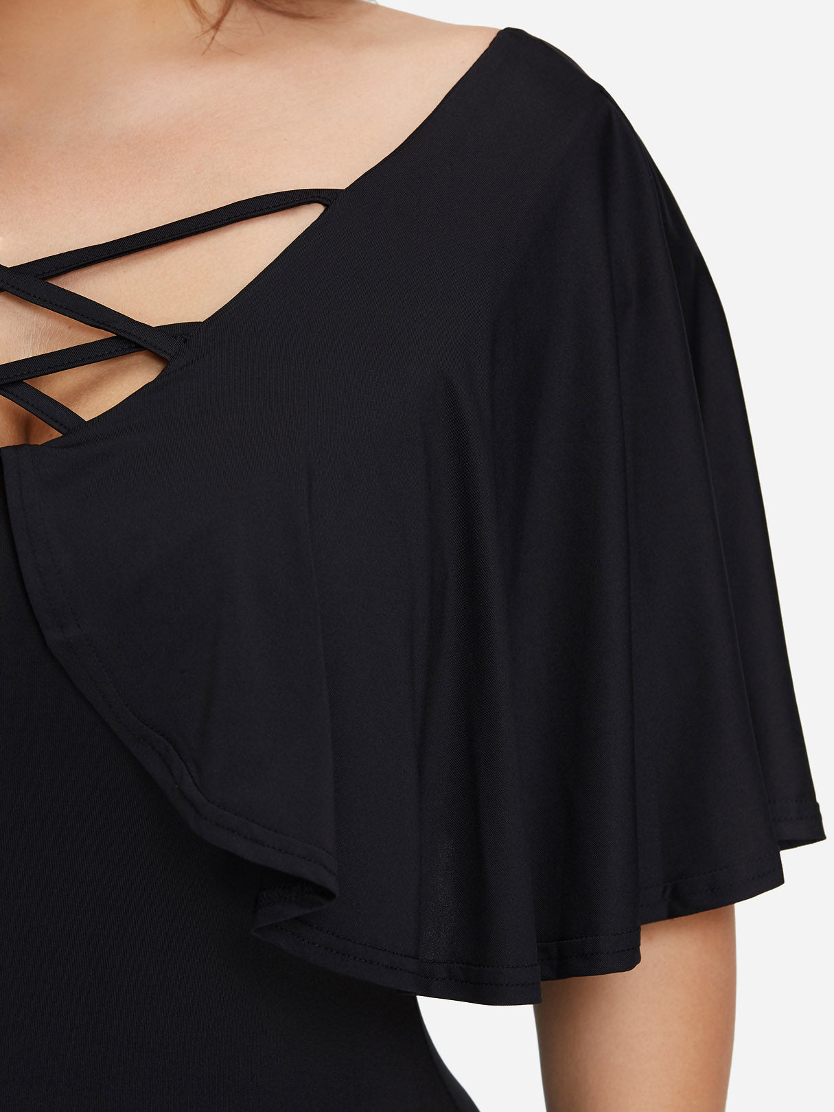 ODM Ladies Half Sleeve Plus Size Dresses