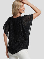 NEW FEELING Womens Black T-Shirts