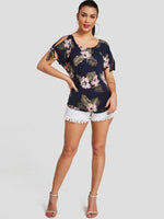 NEW FEELING Womens Navy T-Shirts