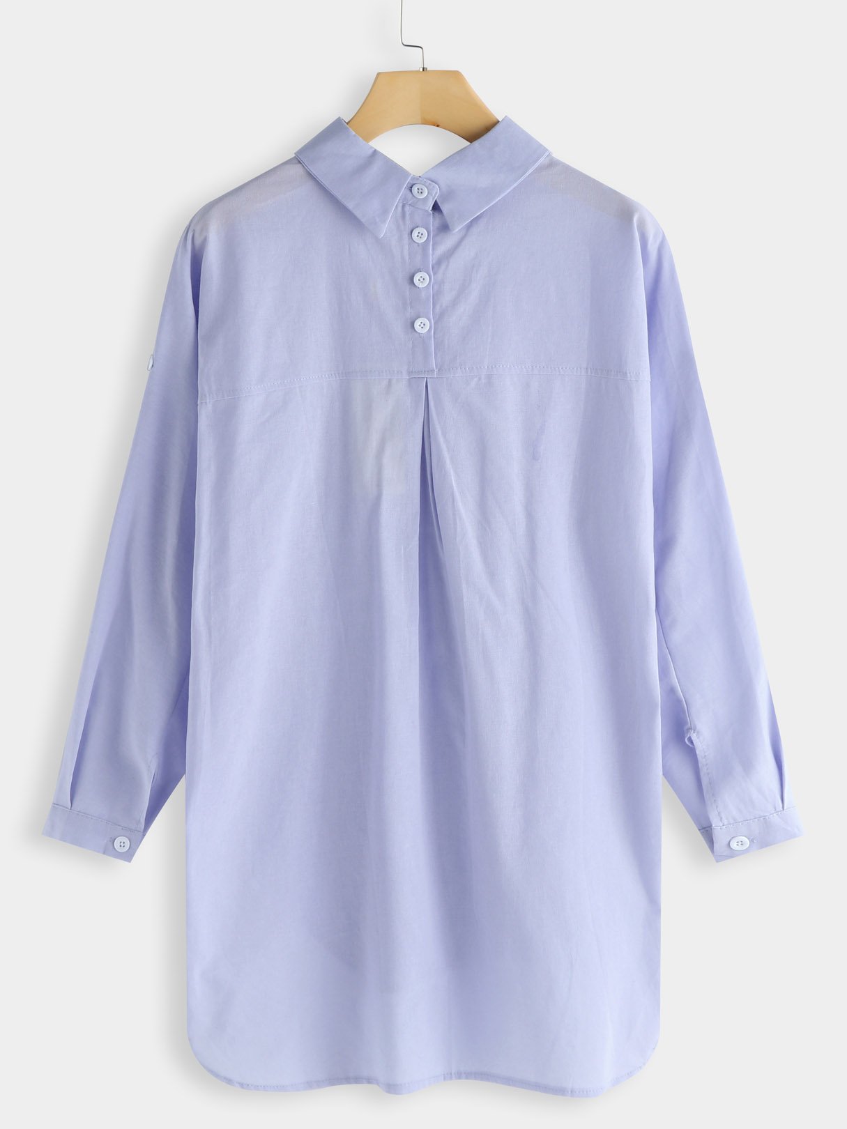NEW FEELING Womens Light Blue Blouses