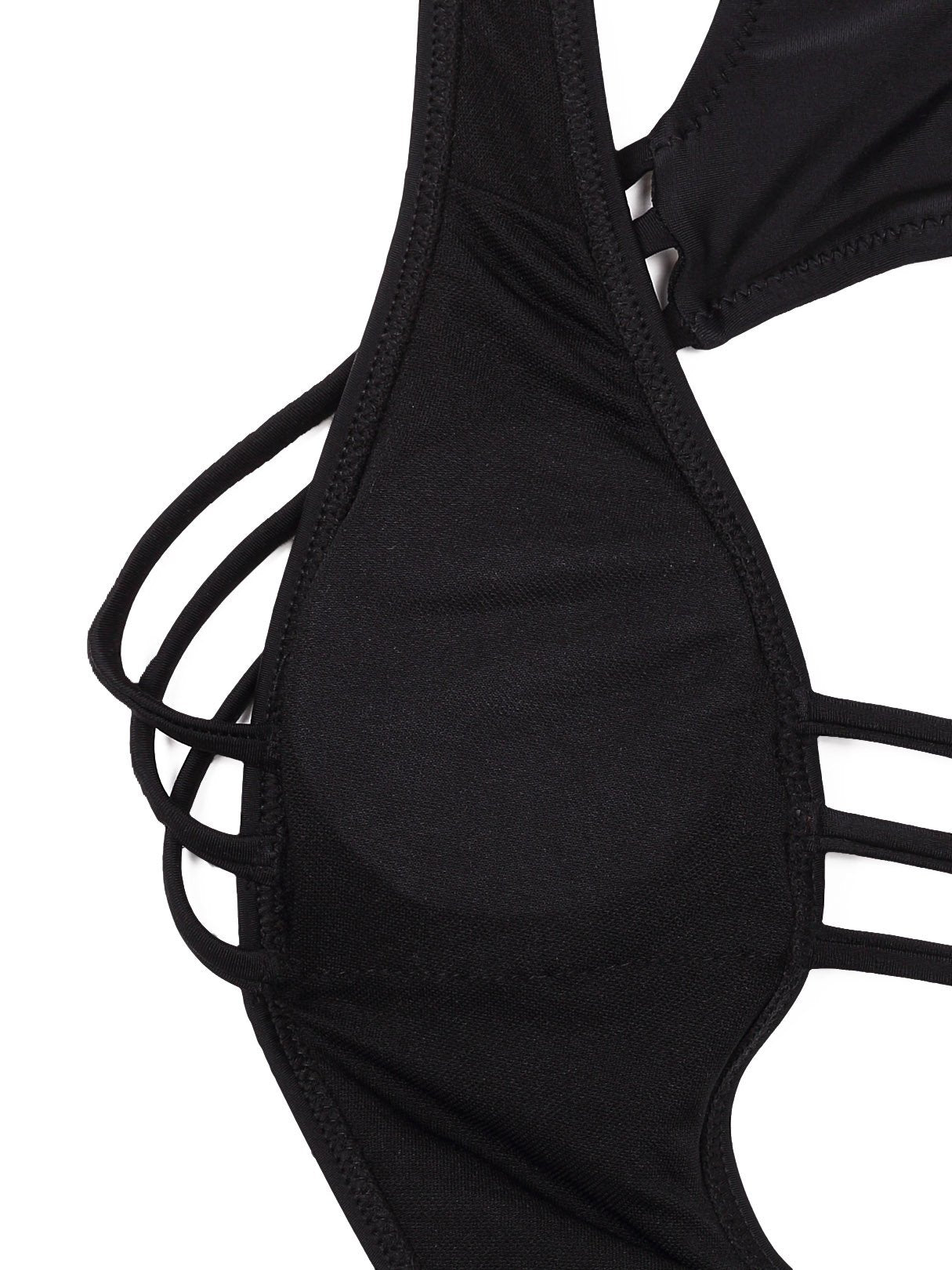 Custom Black High Waisted Bikini Shorts